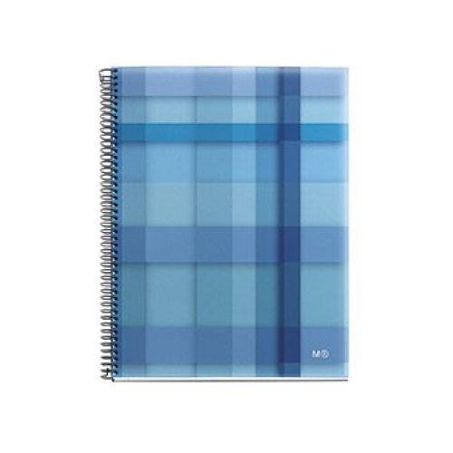 Miquelrius Notebook A5, Blue Colors, (6.5&#034; x 8&#034;, 4-Subject, College Ruled)