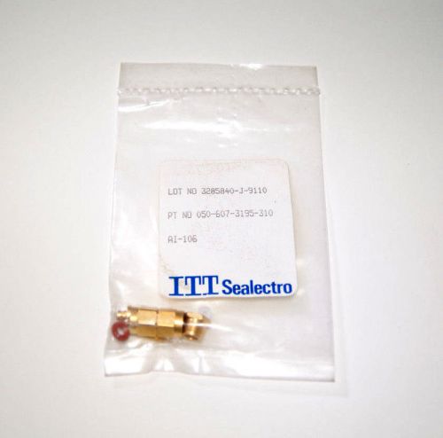 1x nos itt sealectro 050-607-3195-310 sma male clamp connector - rg180 rg195 etc for sale
