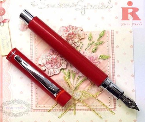 Pirre Paul&#039;s 325A Fountain Pen Red +5 cartridges BLACK ink