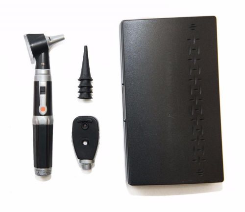 Otoscope &amp; Ophthalmoscope Set 4 reusable specula tips 3x magnification case