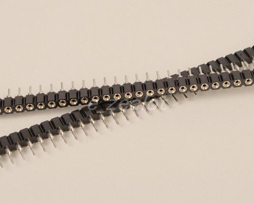 10pcs new 1x40 pin single row 2.54mm round female header for sale