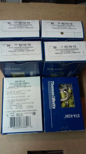For Resell or Inv stock LOT 6 box of STA-KON TERMINAL QTY 50 RC10-12