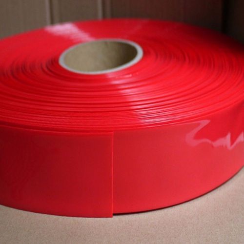 Pvc heat shrink tubing 80mm diameter red for 18650 battery cover x 1 meter for sale