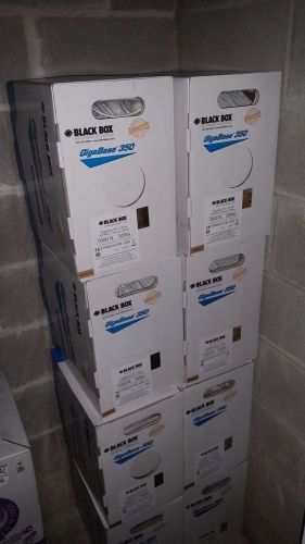 2000&#039; black box gigabase cmp 4pr cat5e cable (white) plenum pvc (2 new boxes) for sale