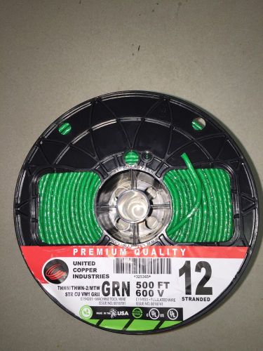 500&#039; #12 stranded copper wire green for sale
