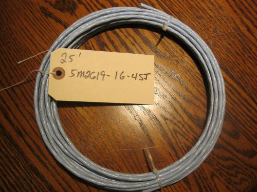 16 awg teflon shielded 4 conductor silver plated wire aircraft  cable 25 feet for sale