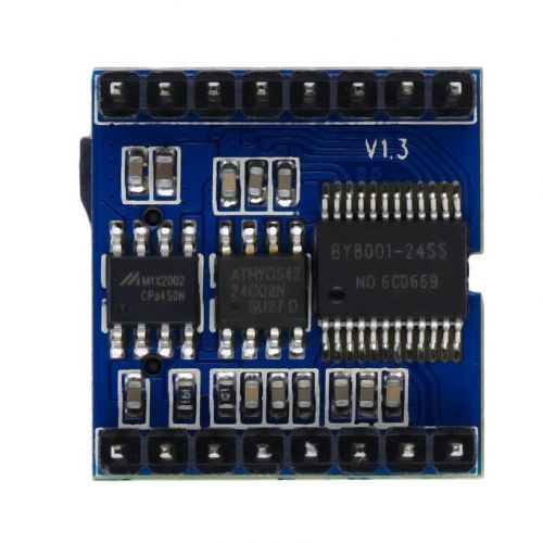 BY8001-16P MP3 Voice Module Support U-Disk USB 2.0 Standard for TF Card FE