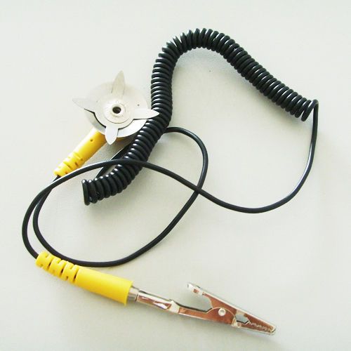 5PCS Anti-Static Coil Cable Anti Static ESD Mats Grounding Point Cord