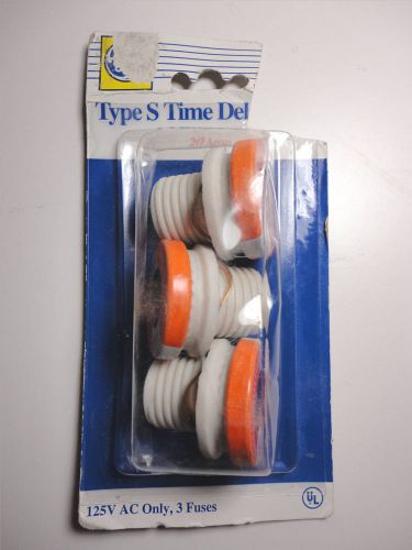 3 ge general electric wiring devices 20 amp d fuses type s time delay circuit for sale