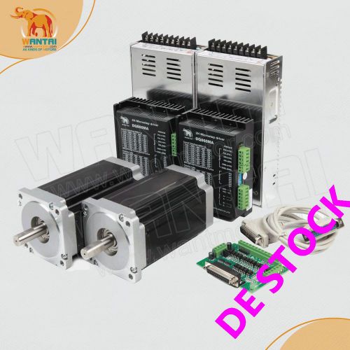 Eu&amp;uk&amp;usafree 2axis nema34 stepper motor 1232oz-in&amp;driver 7.8a cnc router kit for sale
