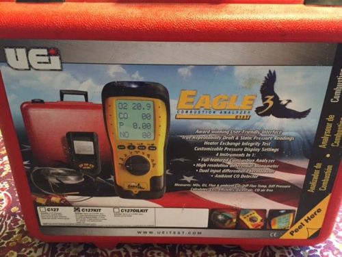 Uei c127kit, eagle 3 combustion analyzer kit with no &amp; differential measurement for sale
