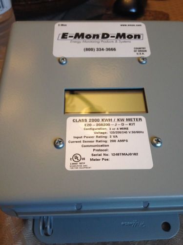 NEW IN BOX E-MonD-Mon E20-208200-J-D-KIT 120/208-240V, 3 Phases, 3 or 4 W