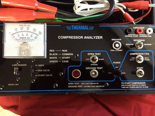 THERMAL ENGINEERING CO HERMETI-CHECK MODEL 2001 AC COMPRESSOR TESTER