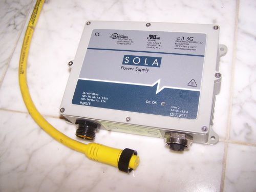 SOLA SCP 100S24X DVN 24 V Output 3.8 Amp Power Supply w/input cable