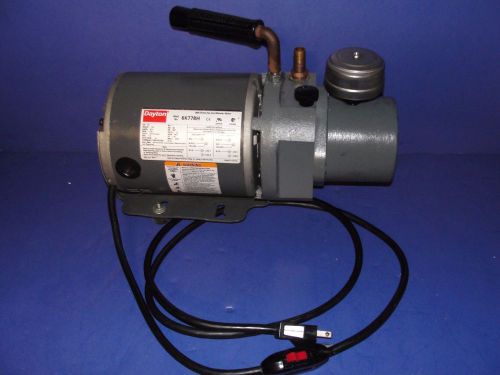 Dayton 1/3hp refrigeration or lab vacuum pump HyVac 30L oil sealed rotary vane