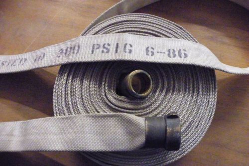 Used..1 1/2&#034; fire thread...75&#039; single jacket hose...as pictured... for sale