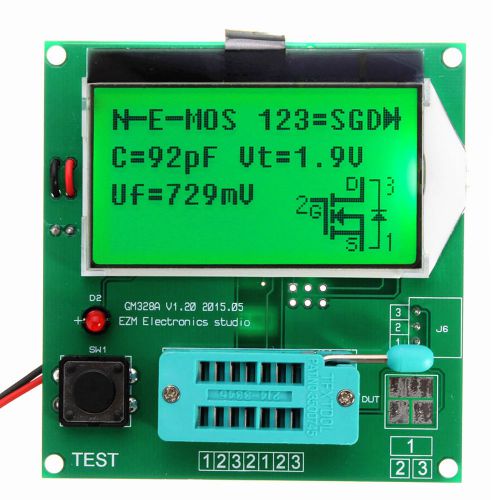 New 9V 20mA LCD GM328A Transistor Tester Diode Triode Capacitance LCR ESR Meter