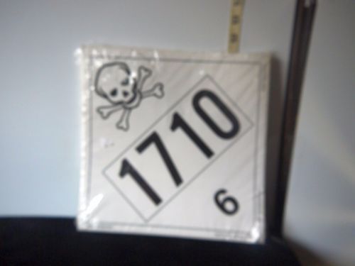 Multi-Pack OSHA Safety Poison Warning Adhesive Signs/Skeleton Halloween Decor