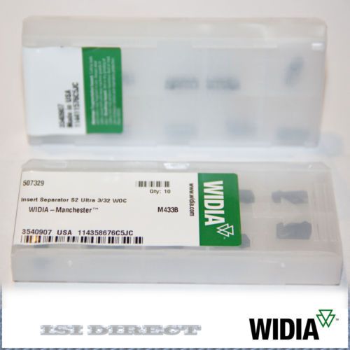 507329 M433B WIDIA *** 10 INSERTS *** FACTORY PACK ***