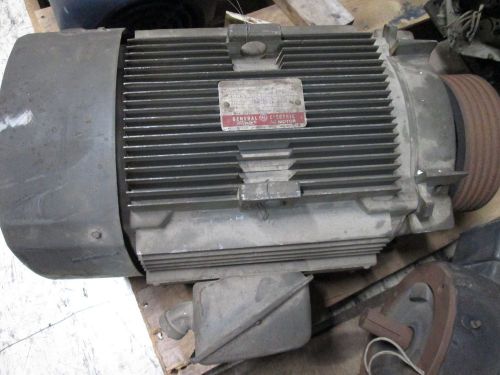 Ge tri-clad ac motor 5k256bl205a 20hp 1755rpm 230/460v 49/24.5a 256t frame used for sale