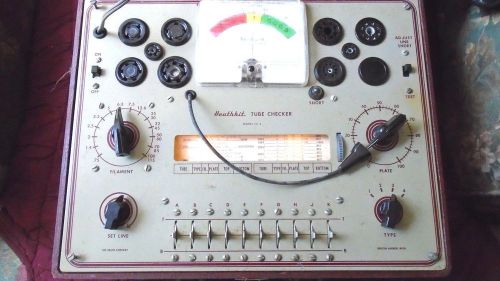 HEATHKIT MODEL TC-2 TUBE TESTER, POWERS UP, SELLING &#034;AS IS&#034;