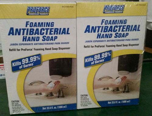 Proforce commercial product foaming antibacterial hand soap 2 pack New