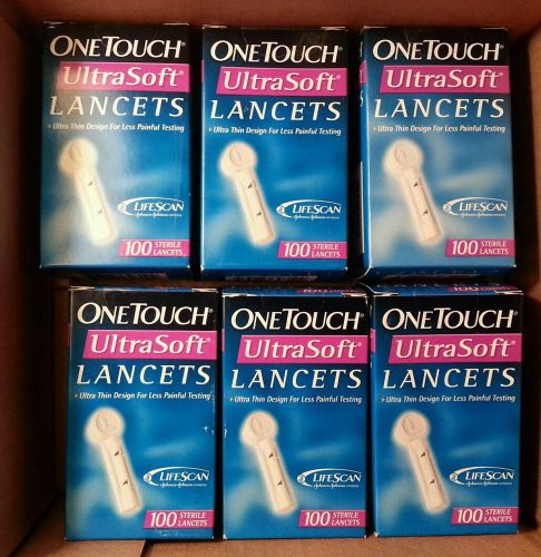 NEW 600 SEALED OneTouch Ultra Soft Lancets Glucose Diabetic