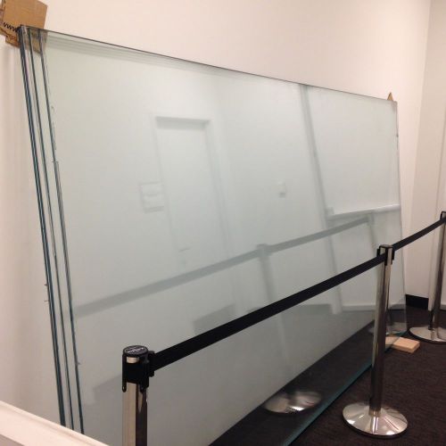 (4) &#034;Starfire&#034; low iron tempered safety glass 11&#039; h X 5&#039;-11.5&#034; w X .5&#034; d each