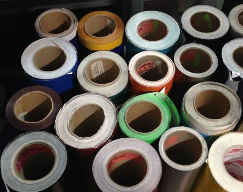Gerber Kapco 30&#034; Vinyl Rolls - Lot of 18 rolls - Variety of Colors - See Listing