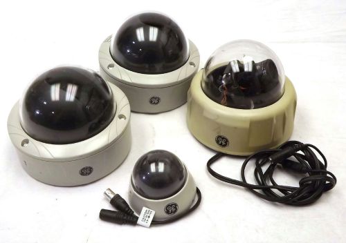 4x ge color dome cameras 480-540tvl | gec-dme-va3 | geuvd-xp3dnr-va2 | md2-1500 for sale