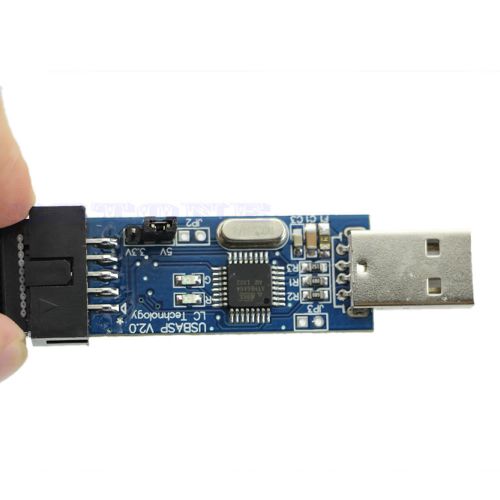 New 10 Pin Cable USB USBISP USBASP AVR Programmer Adapter ATMEGA8 ATMEGA128