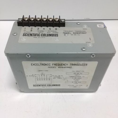 SCIENTIFIC COLUMBUS EXCELTRONIC FREQUENCY TRANSDUCER 6284PAN7