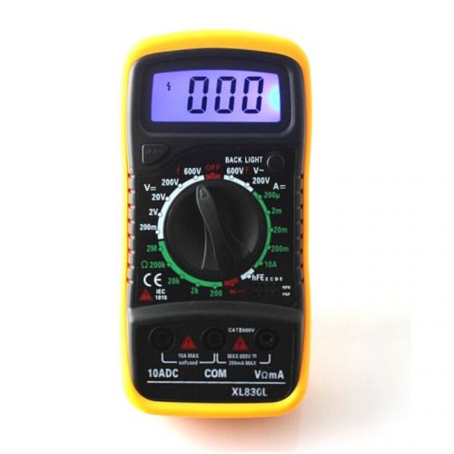 Xl830l digital multimeter portable multi meter ac/dc voltage resistance tester for sale