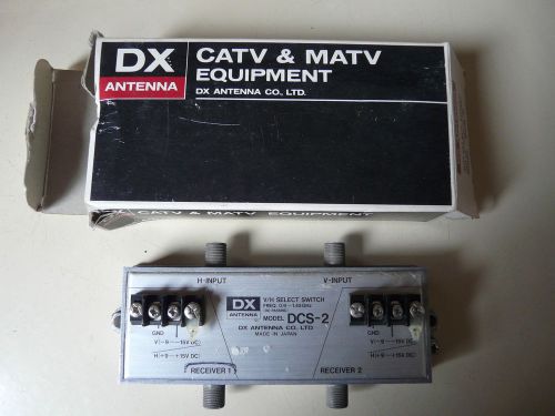 DX Antenna DCS-2 Selector Switch V/H Select Switch CATV MATV