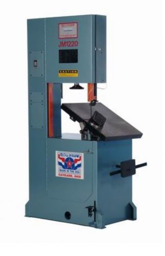 20&#034; thrt 12.5&#034; h roll-in jm1220 journeyman tool &amp; die *made in the usa* band saw for sale