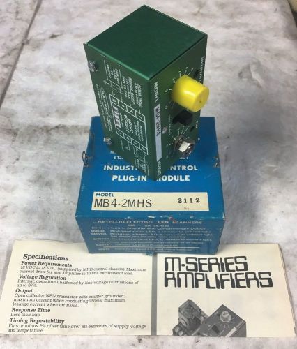 *NEW* BANNER-MB4-2MHS  MODULATED PHOTOELECTRIC AMPLIFIER