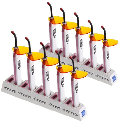 10 Dental wireless Cordless LED Curing Light Lamp Photometer Lightmeter ST1 Pink