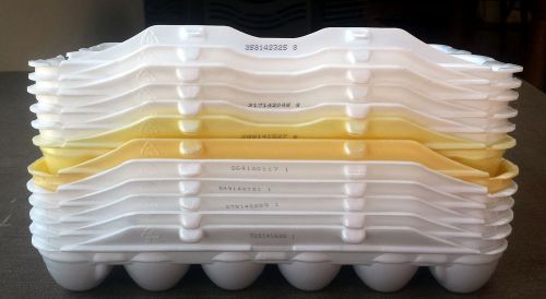 12 Very Clean Egg Cartons.  Styrofoam Box Trays.  For HandCraft/Hobby/Storage.