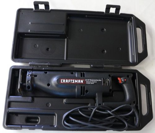 Craftsman 3/4 HP Reciprocating Saw Double Insulated Original Case MINT