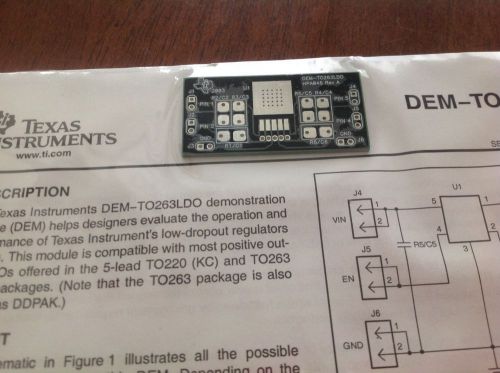NEW - Texas Instruments Analog and Mixed Signal Evaluation Module