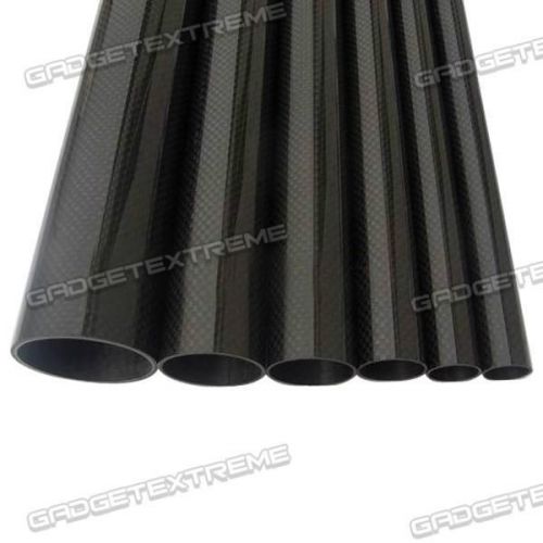 3K 27*25*1000mm Carbon Fiber Tube Pipe Plain Weave 4pcs/Pack e