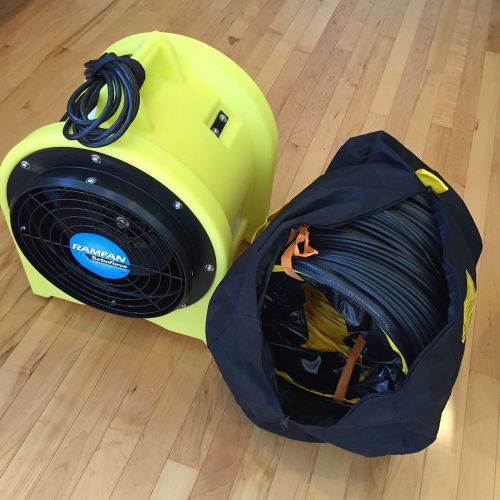 Ramfan ub30 turbo ventilator manhole fan blower &amp; duct 12 inch kit! brand new! for sale