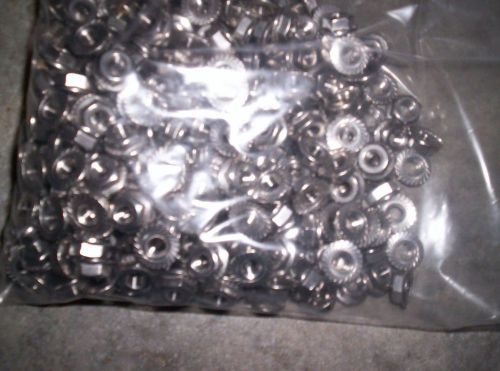 1/4-20 Serrated Flange Nut Stainless Steel 286 Pieces New