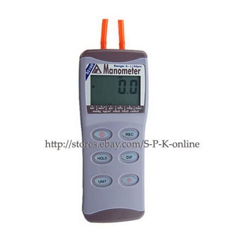 AZ-82100 Digital Manometer Differential Air Pressure Meter Gauge Tester 0-100psi