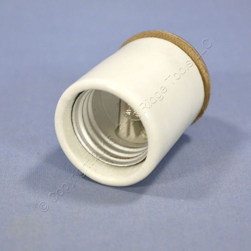 P&amp;S Medium Base Porcelain Keyless Lamp Holder Light Socket w/Cap 660W/250V 10045