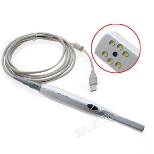 1 Kit Dental Intraoral Camera Automatic Focus 6 LED 1/4” CCD USB 2.0 NEW SALE