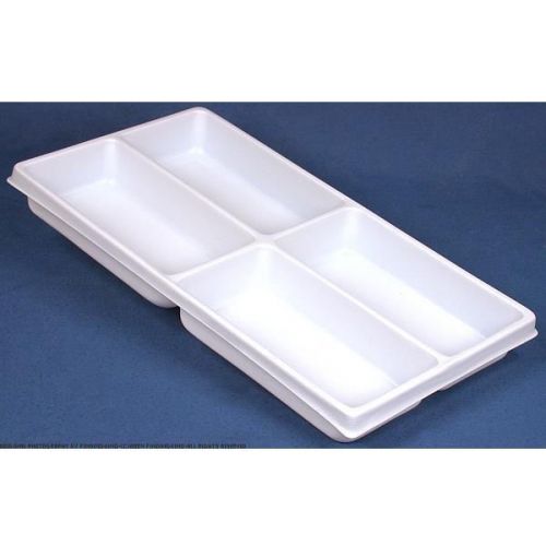 White Plastic 4 Compartment Jewelry Tray Insert