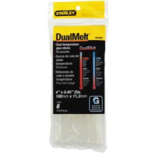 Glue Stick 4&#034; Dual Temp 6 pack Stanley Tools Hot Glue GS15DT 045731131494