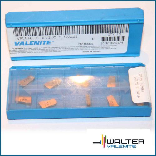 VIMC 3 SV221 VALENITE *** 10 INSERTS *** FACTORY PACK ***