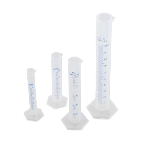 Graduated measuring cylinder tube plastic polypropylene pp lab school for sale